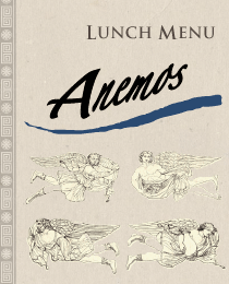 Anemos Cuisine Lunch Menu